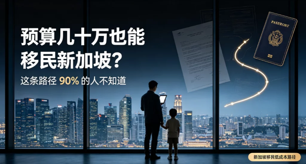 预算几十万也能移民新加坡?这条路径 90% 的人不知道 预算几十万也能移民新加坡?这条路径 90% 的人不知道