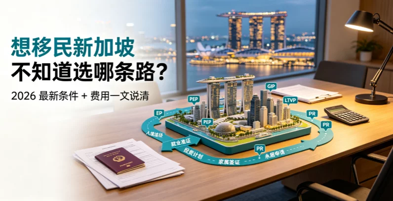 想移民新加坡不知道选哪条路?2026 最新条件 + 费用一文说清 想移民新加坡不知道选哪条路?2026 最新条件 + 费用一文说清