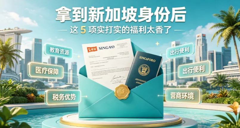 拿到新加坡身份后，这 5 项实打实的福利太香了