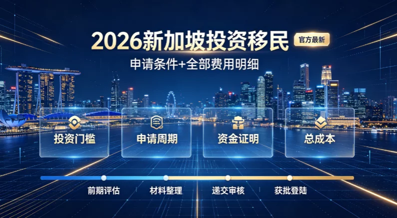 2026新加坡投资移民|申请条件+全部费用明细(官方最新) 2026新加坡投资移民|申请条件+全部费用明细(官方最新)