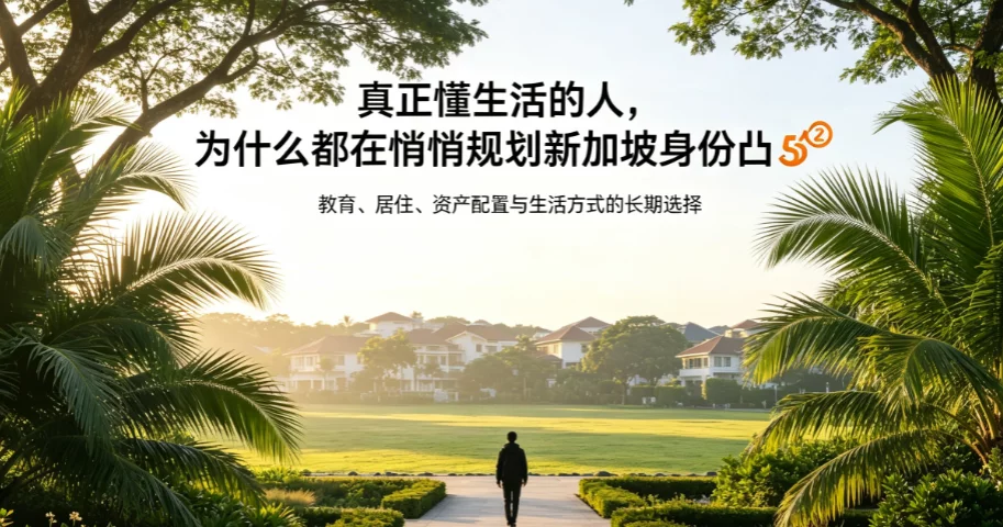 真正懂生活的人，为什么都在悄悄规划新加坡身份🇸🇬