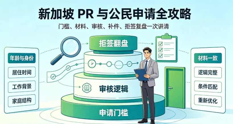 新加坡 PR 与公民申请全攻略：从申请门槛、审核逻辑到拒签翻盘的完整指南