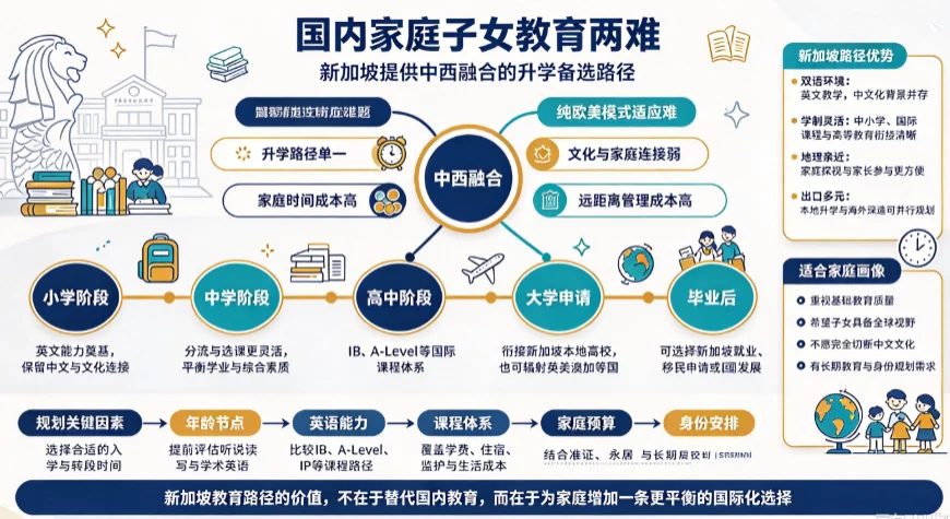国内家庭子女教育两难,新加坡提供中西融合升学路径 国内家庭子女教育两难,新加坡提供中西融合升学路径