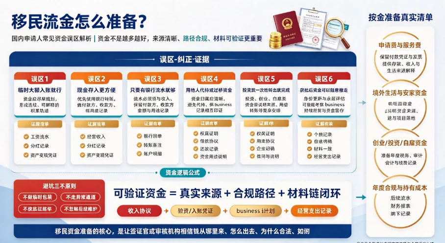 移民资金怎么准备？国内申请人常见资金误区解析