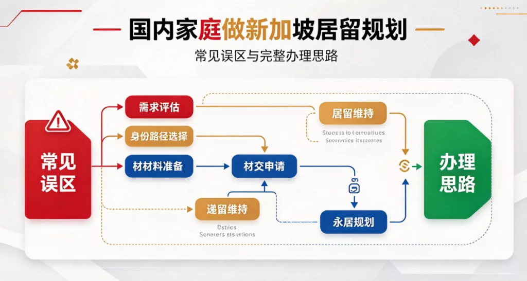 国内家庭做新加坡居留规划，常见误区与完整办理思路