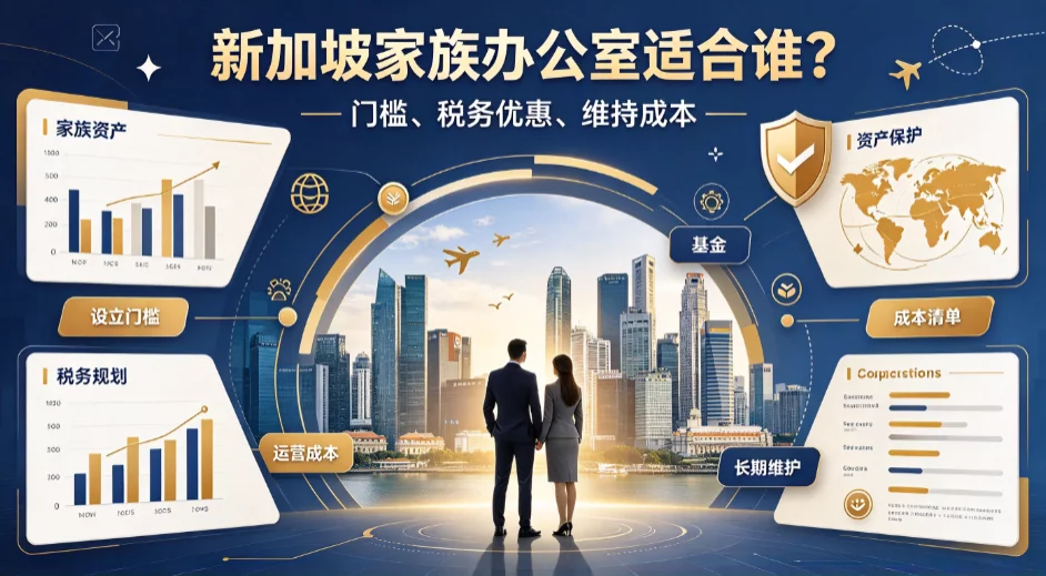 新加坡家族办公室适合谁?门槛、税务优惠、维持成本 新加坡家族办公室适合谁?门槛、税务优惠、维持成本