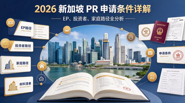 2026 新加坡 PR 申请条件详解|EP、投资者、家庭路径全分析 2026 新加坡 PR 申请条件详解|EP、投资者、家庭路径全分析