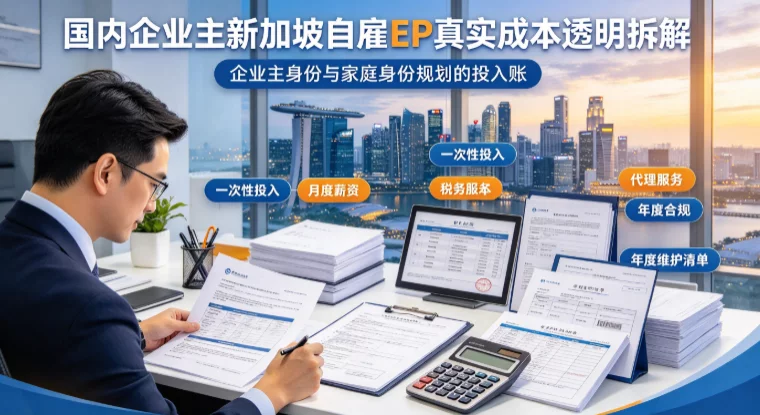 国内企业主新加坡自雇EP真实成本透明拆解 国内企业主新加坡自雇EP真实成本透明拆解